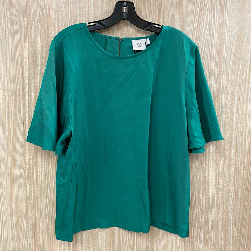 Elk green top size 12